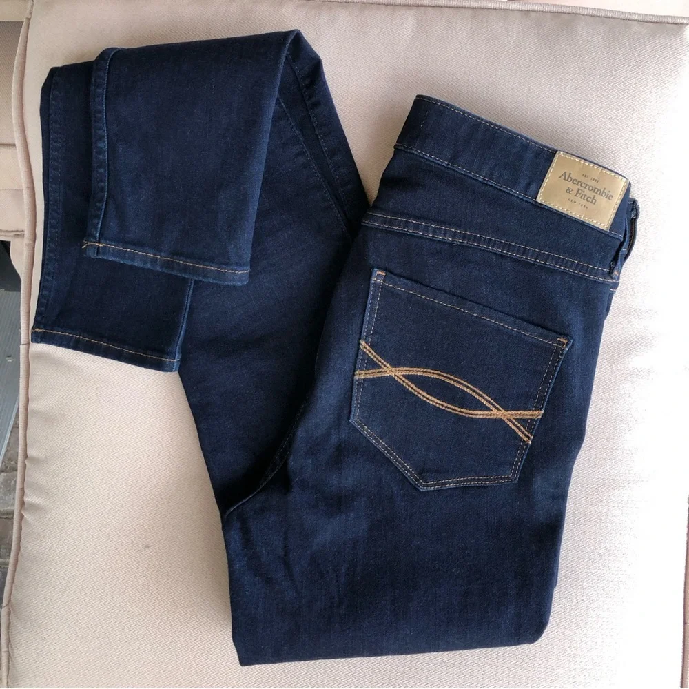 Abercrombie & Fitch Women’s High Waisted Dark Wash Slim Jeans W29 L31_7